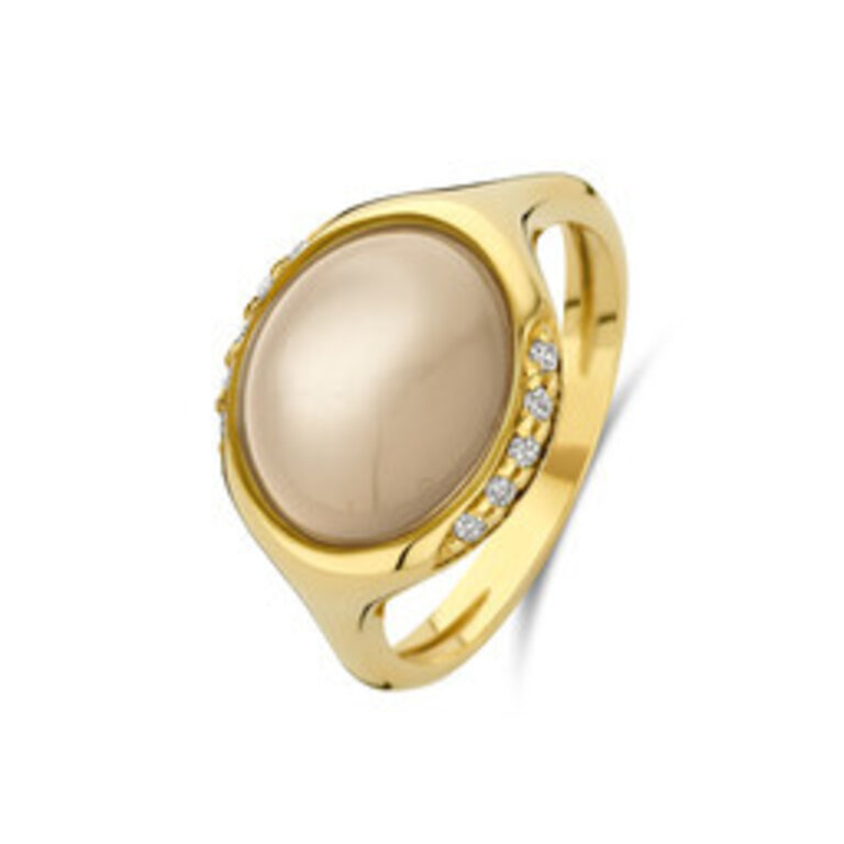 Napoli Ring Ricco grey moonstone and daimonds