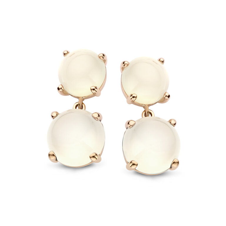 Los Angeles Earstuds white moonstone