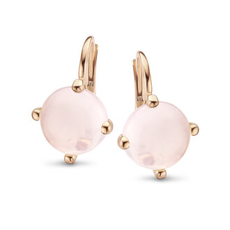 Lyon Earrings rose quartz