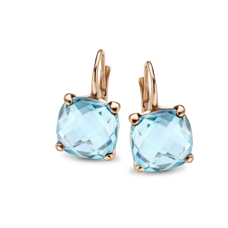Rimini Earrings Pelle blue topaz