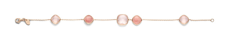 San Marino Bracelet Angolo rose quartz abricot chalcedone