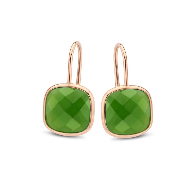 San Marino Earrings Grande green jade