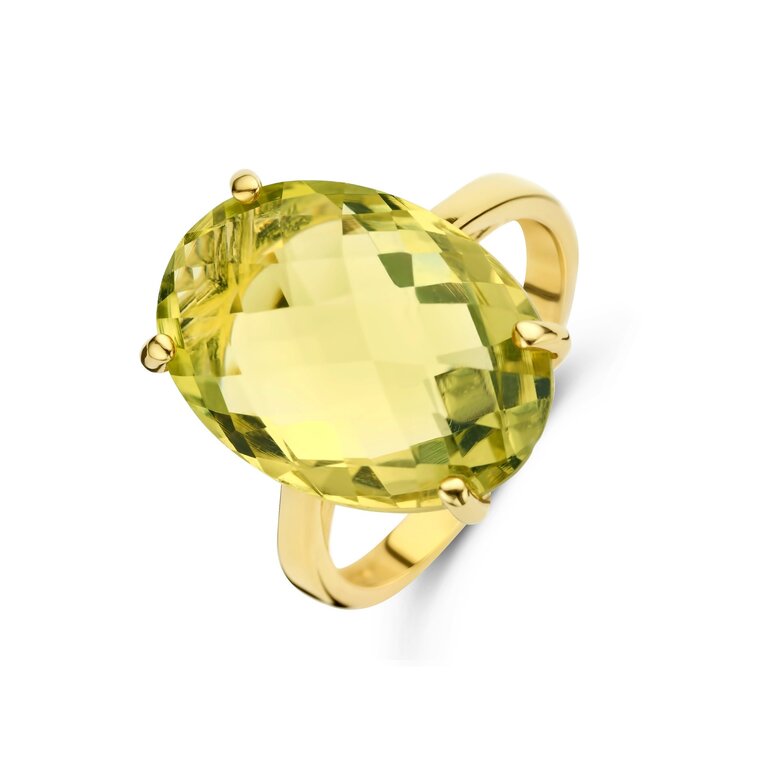 Sienna Ring Grande lemon quartz