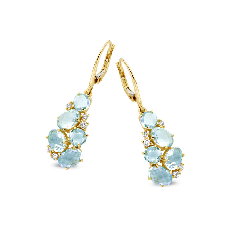 Sienna Earrings Palazzo blue topaz and daimonds