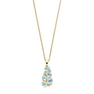 Sienna Necklace Palazzo blue topaz and daimonds