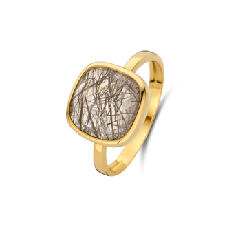 San Marino Ring Grande black rutilized quartz San Marino Ring Grande black rutilized quartz