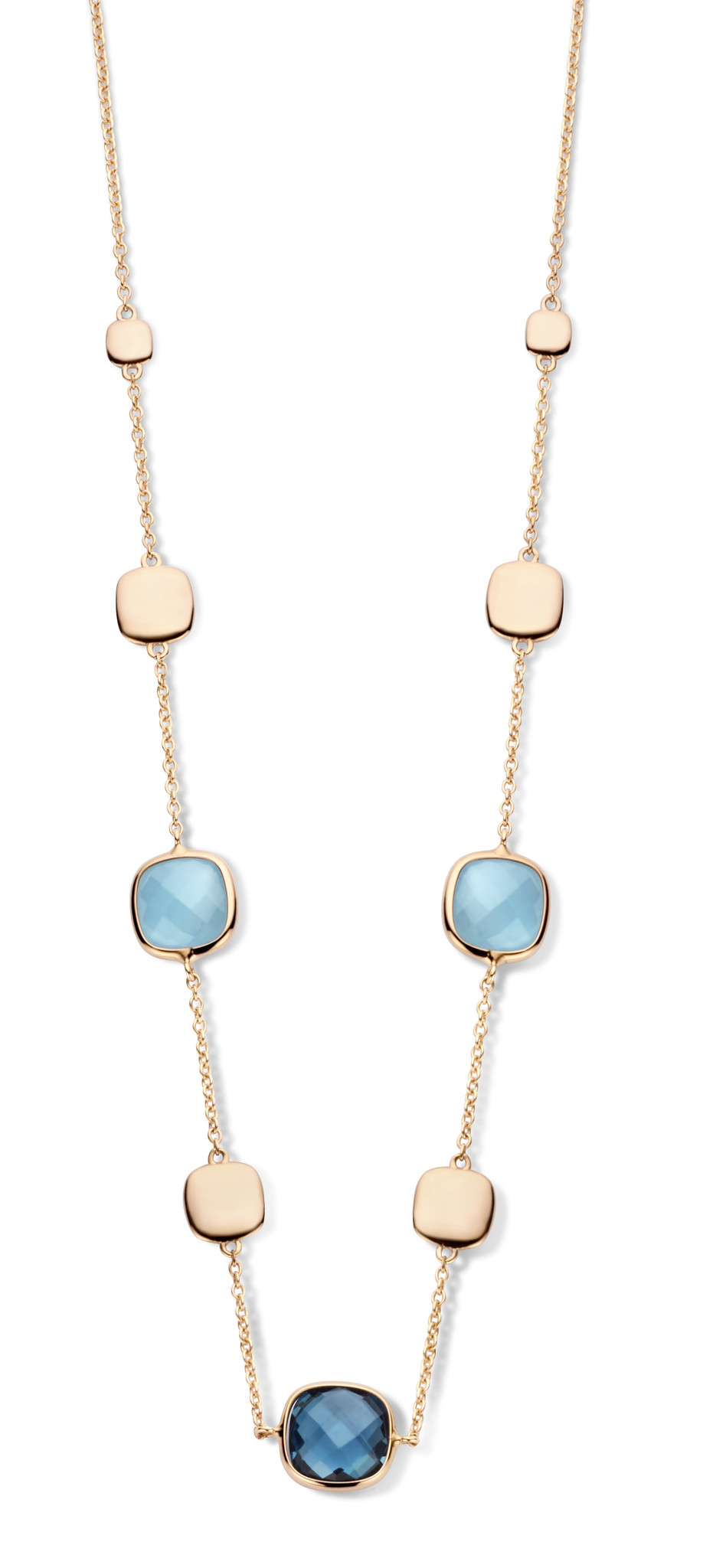 Jarrèl | San Marino Piazza Necklace Tre london blue topaz and milky aq ...