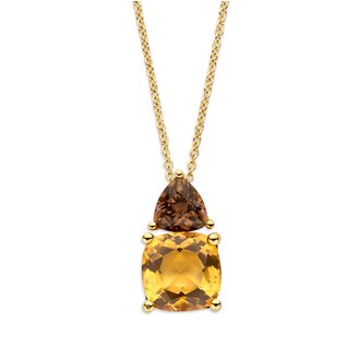 Nice Necklace smoky quartz and citrine Nice Necklace smoky quartz and citrine