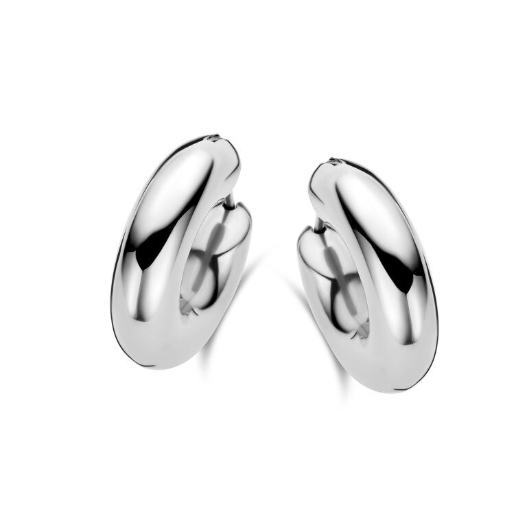 Amsterdam Oorringen Medi white gold