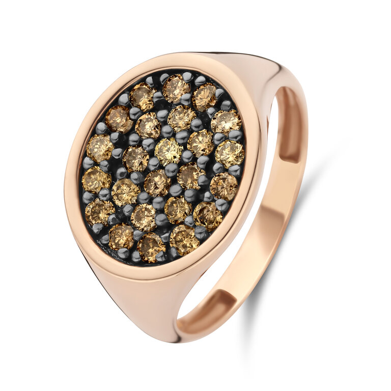 Rome Ring Colloseum champaign daimonds