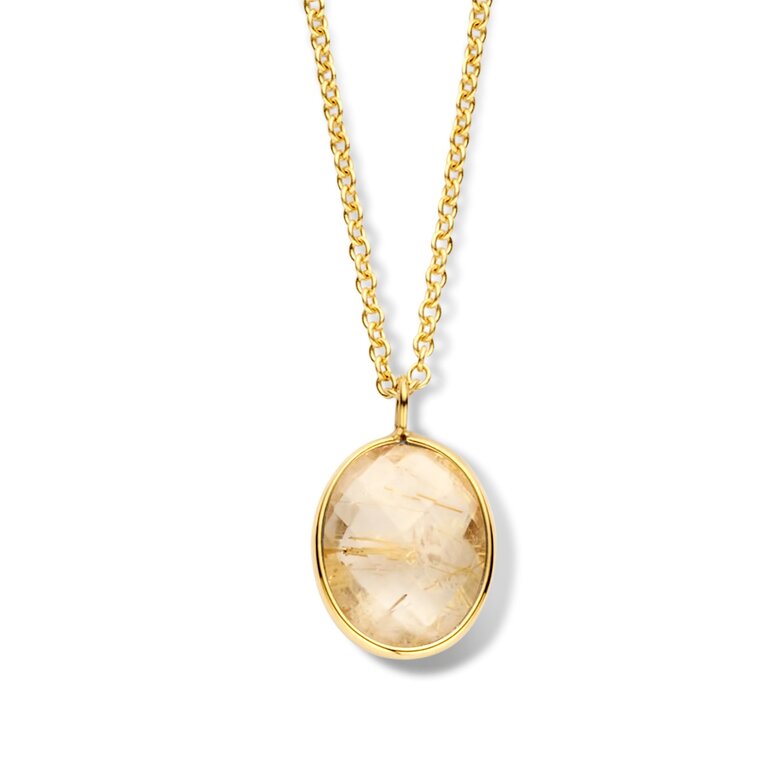 Venice Necklace rutilized quartz