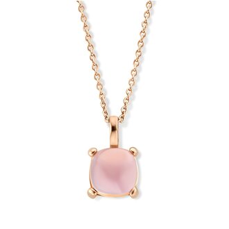 Los Angeles Necklace Piccola rose quartz