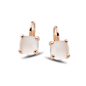 Los  Angeles Earrings Piccolo rose quartz