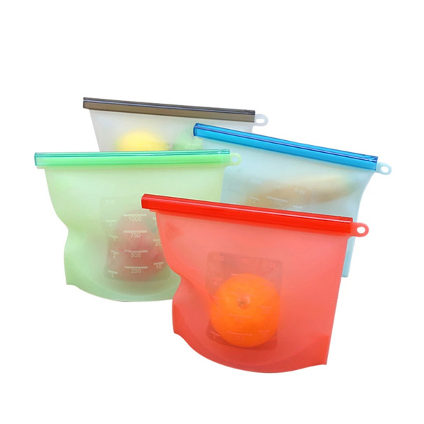 silicone reusable storage bolsas