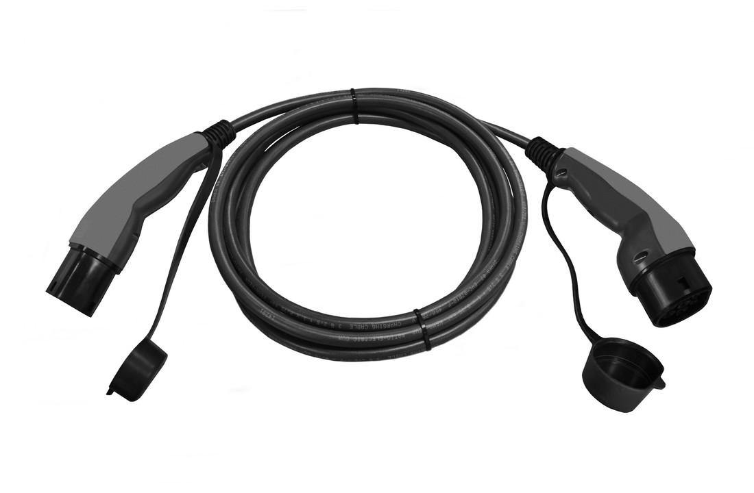 EV Charging Cable T2-T2 3x32A 10m Black
