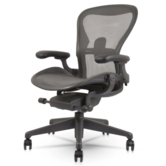 Reacondicionado Herman Miller Aeron Grafito remasterizado