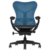 Ricondizionato Herman Miller Mirra 1 Blue Fog Butterfly