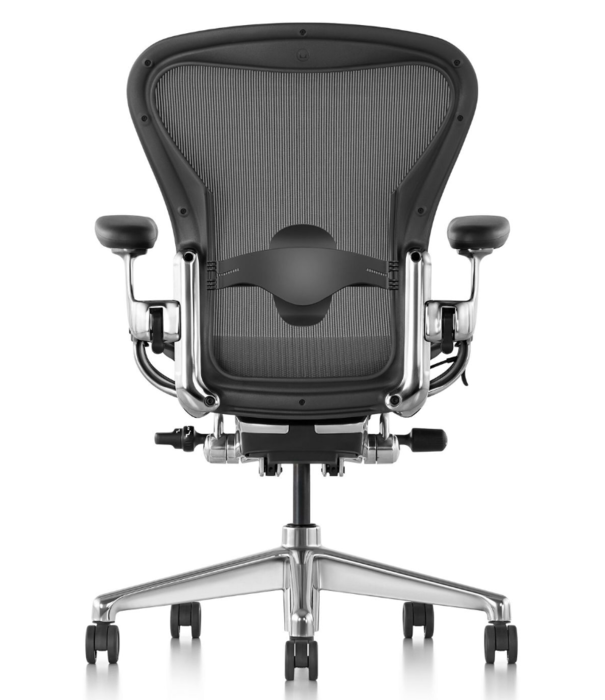 Herman Miller Aeron Remastered Polished Aluminium Refurbished