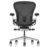 Renoverad Herman Miller Aeron Remastered Polished Aluminium