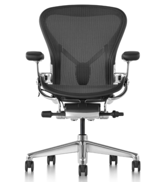Herman Miller Aeron Remastered Polished Aluminium Refurbished