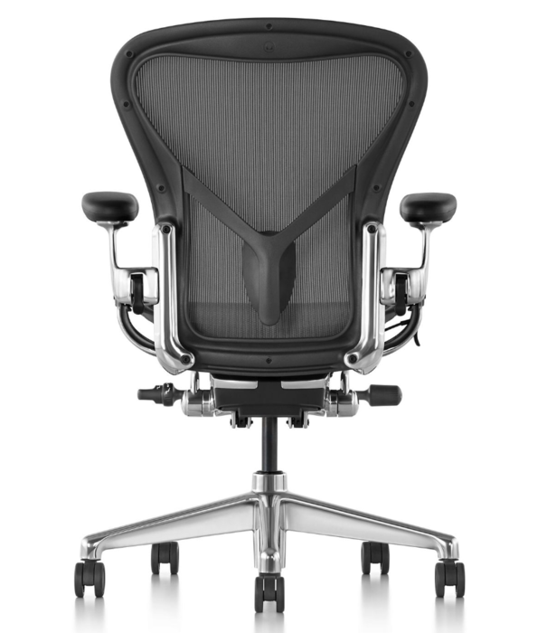 Herman Miller Aeron Remastered Polished Aluminium Refurbished