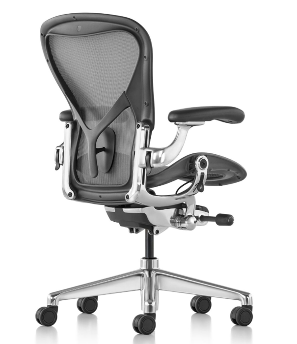 Herman Miller Aeron Remastered Polished Aluminium Refurbished