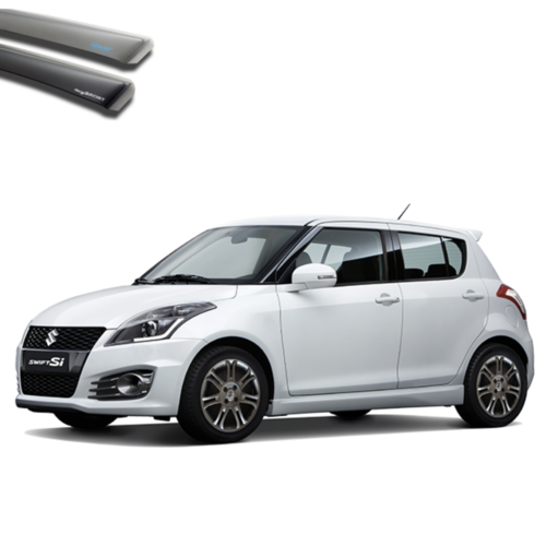 Climair zijwindschermen Zijwindschermen voor de Suzuki Swift 5 deurs uit het bouwjaar 2010 t/m 2017