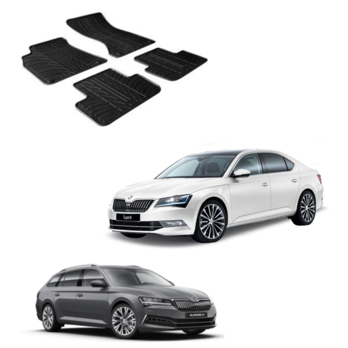 Rubber automatten Rubber automatten Skoda SuperB bouwjaar 2015 t/m 2023