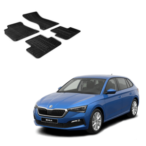 Rubber automatten Skoda Scala bouwjaar 2019 t/m heden Rubber automatten Skoda Scala bouwjaar 2019 t/m heden