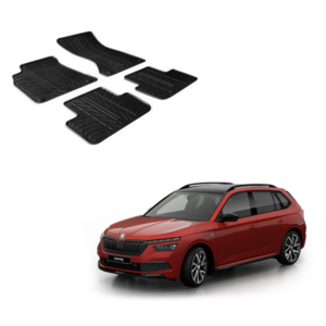 Rubber automatten Skoda Kamiq bouwjaar 2019 t/m heden Rubber automatten Skoda Kamiq bouwjaar 2019 t/m heden