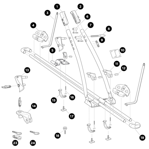 Thule Onderdelen Thule FreeRide 532