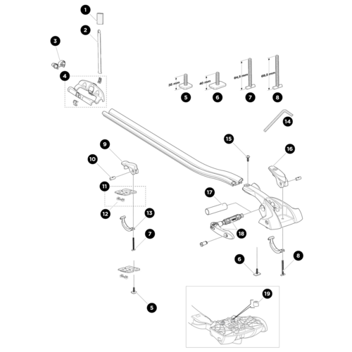 Thule Onderdelen Thule OutRide 561