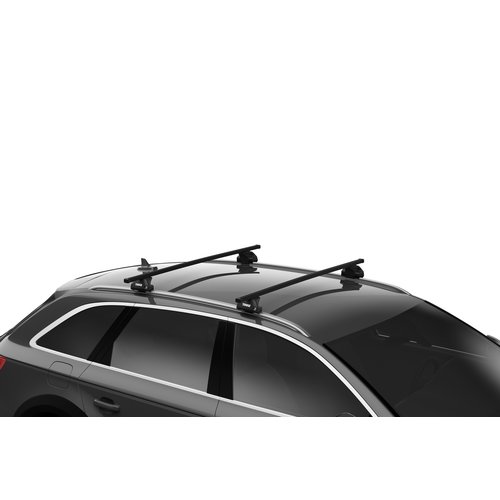 Thule SquareBar Thule SquareBar dakdragers Renault Captur bouwjaar 2019 t/m heden met gesloten dakrailing