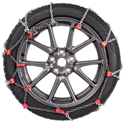 Pewag sneeuwkettingen 18 inch sneeuwkettingen Pewag Servo Sport RSS 76 voor de Tesla Model 3 met de bandenmaat 235/45R18