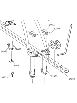 Thule Thule Freeride SquareBar Kit Thule Thule Freeride SquareBar Kit