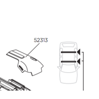 Thule eindkap WingBar Edge | links 52313