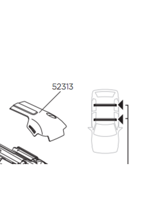 Thule Thule eindkap WingBar Edge | links 52313 Thule Thule eindkap WingBar Edge | links 52313