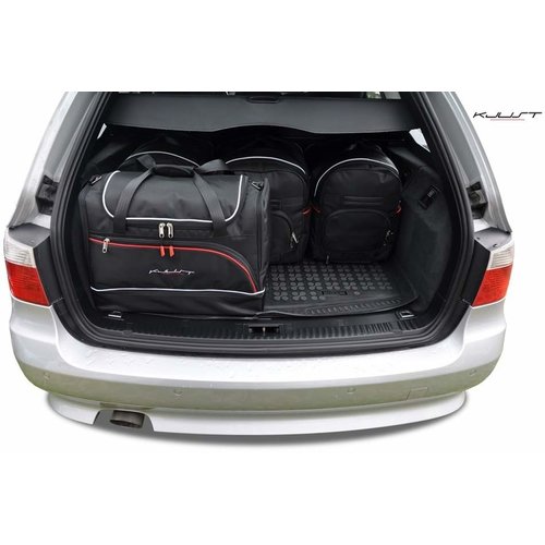 Kjust reistassen Kjust CarBags BMW 5 serie Touring bouwjaar 2003 t/m 2010 Kjust reistassen Kjust CarBags BMW 5 serie Touring bouwjaar 2003 t/m 2010