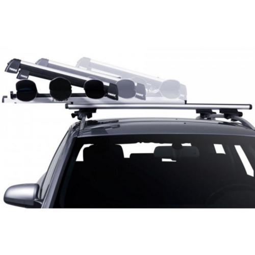 Thule ski/snowboarddrager Thule SnowPack Extender slider Ski en Snowboard drager voor 5 paar ski`s of 2 paar snowboards