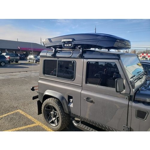 Thule SquareBar Thule dakdragers Land Rover Defender bouwjaar 1983 t/m 2019 met regengoot