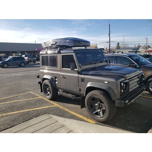 Thule SquareBar Thule dakdragers Land Rover Defender bouwjaar 1983 t/m 2019 met regengoot