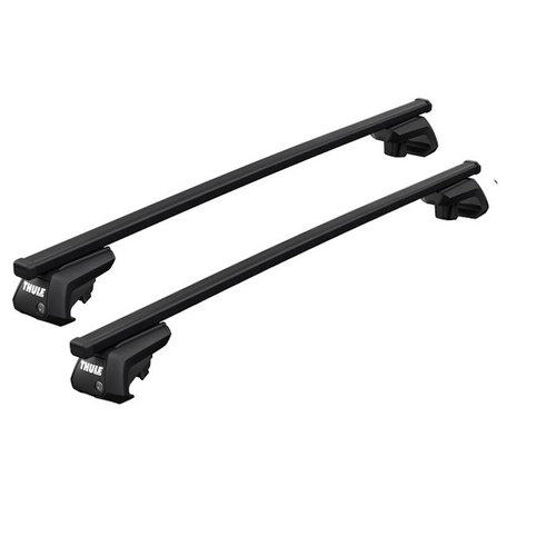 Thule SquareBar Thule SquareBar dakdragers Mitsubishi Outlander bouwjaar 2007 t/m 2013 met open dakrailing