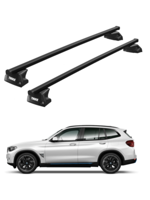 Thule SquareBar BMW iX3 bouwjaar 2021 t/m 2025 | met dakrailing Thule SquareBar BMW iX3 bouwjaar 2021 t/m 2025 | met dakrailing
