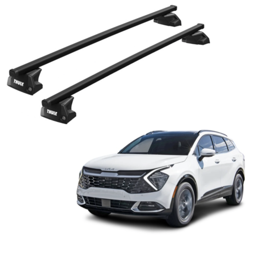 Thule SquareBar Thule SquareBar dakdragers Kia Sportage bouwjaar 2022 t/m heden met gesloten dakrailing