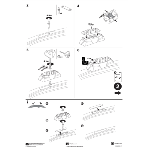 Thule WingBar Edge Thule WingBar Edge dakdragers Thule WingBar Edge dakdragers Lexus NX bouwjaar 2021 t/m heden met montagepunten in de railing