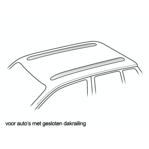 Turtle dakdragers Turtle Air II dakdragers Lexus LX bouwjaar 2016 t/m heden met gesloten dakrailing