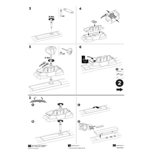 Thule WingBar Edge Thule WingBar Edge dakdragers Toyota Corolla Cross bouwjaar 2021 t/m heden met montagepunten in de sierrailing