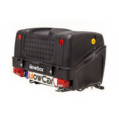 TowBox Trekhaakkoffer Towbox V1 in de kleur zwart met 350 liter