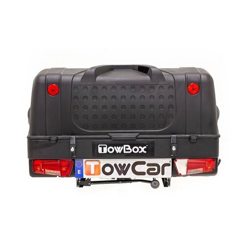 TowBox Trekhaakkoffer Towbox V1 in de kleur zwart met 350 liter