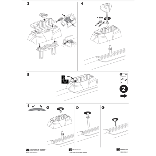 Thule WingBar Edge Thule WingBar Edge dakdragers Jeep Grand Cherokee bouwjaar 2011 t/m 2020 met gesloten dakrailing